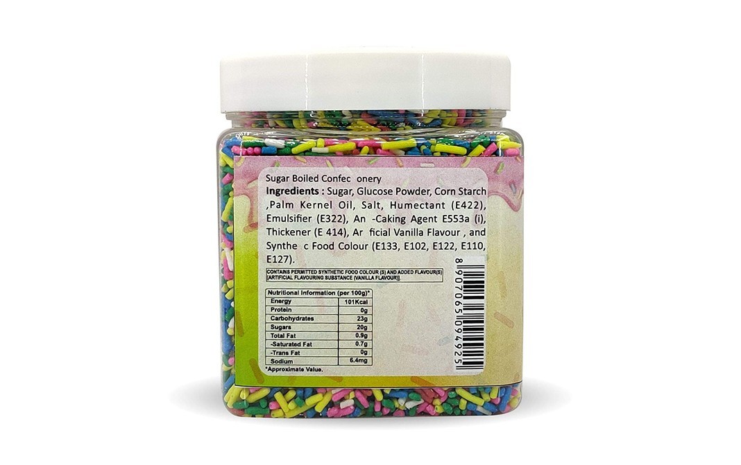 Puramio Rainbow Vermicelli    Plastic Jar  250 grams